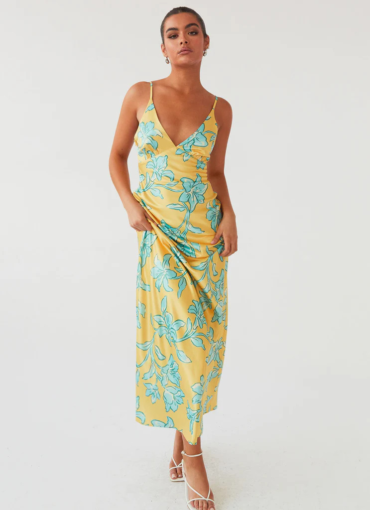 Sorrento Sun Maxi Dress - Golden Bloom | Peppermayo (Global)