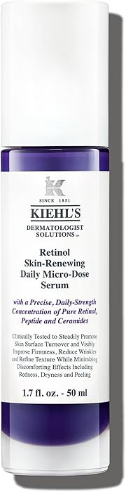 Kiehl's Daily Micro-Dose Anti-Aging Retinol Facial Serum, Reduces Wrinkles, Firms Skin, Evens Ski... | Amazon (US)