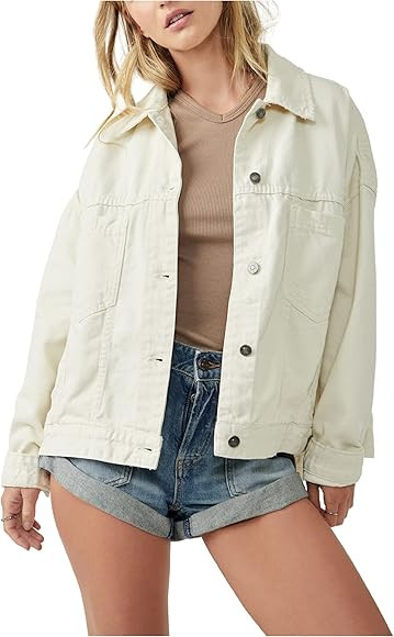 Free People Opal Swing Denim Jacket | Amazon (US)