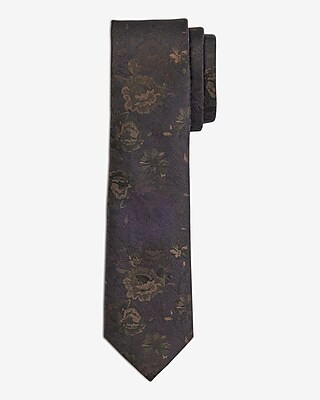 Brown Floral Tie | Express