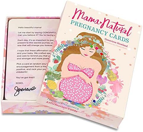 Mama Natural Pregnancy Affirmation Cards - 50 Beautiful Mama Natural Cards to Inspire & Empower Y... | Amazon (US)