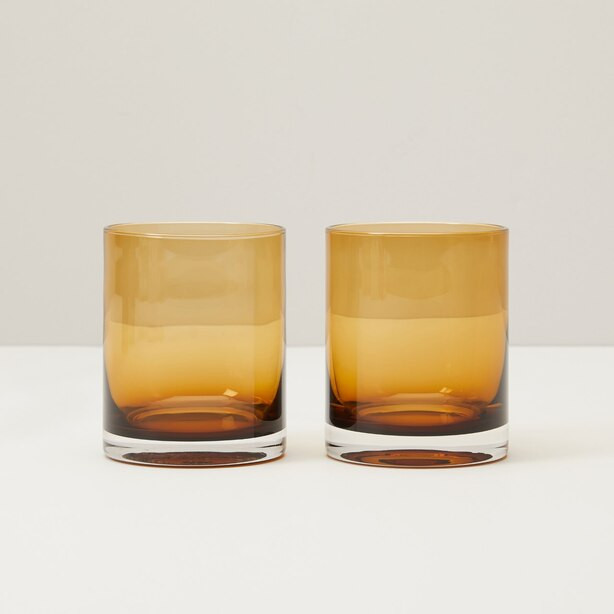 OUI LOWBALL AMBER SET OF 2 | Indigo (CA)