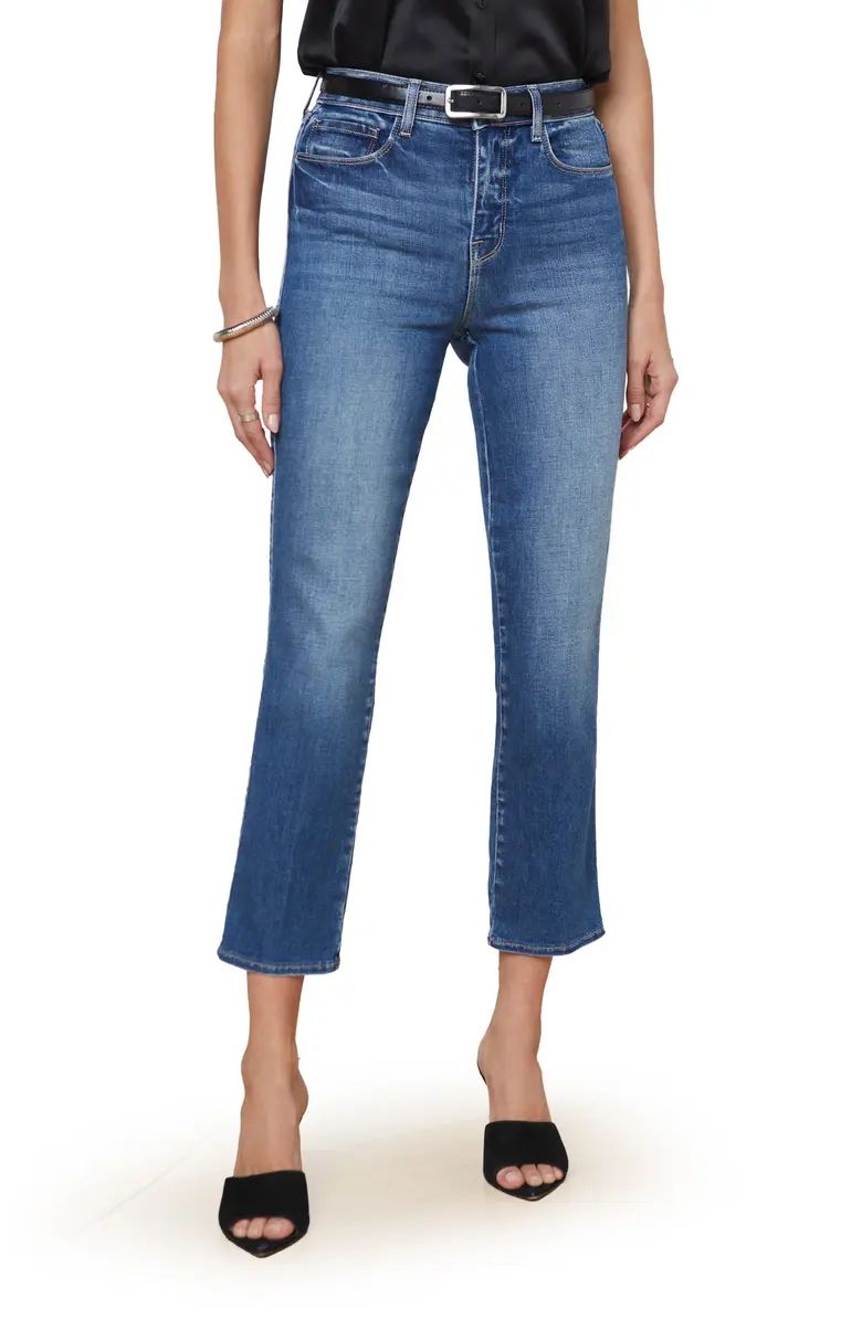 L'AGENCE Alexia High Waist Ankle Straight Leg Jeans | Nordstromrack | Nordstrom Rack