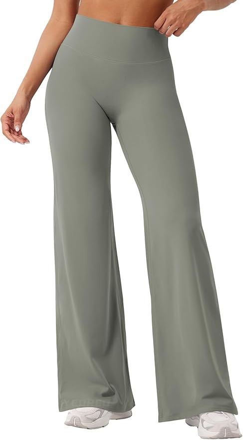 YEOREO Workout Leggings Womens No Front Seam Straight Leggings 29"/ 31.5"/ 33"/ 35" High Waist Bu... | Amazon (US)