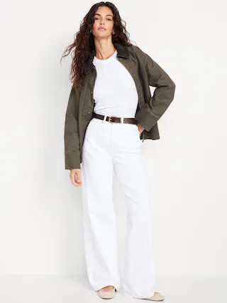 Extra High-Waisted Wide-Leg Jeans | Old Navy (CA)