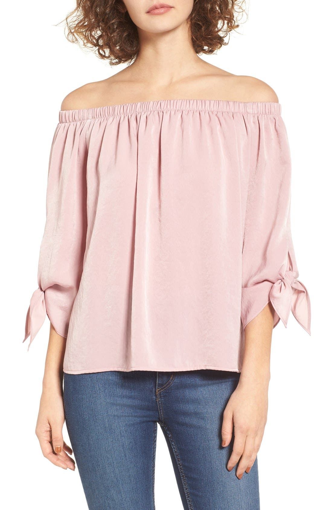 Tie Sleeve Off the Shoulder Top | Nordstrom