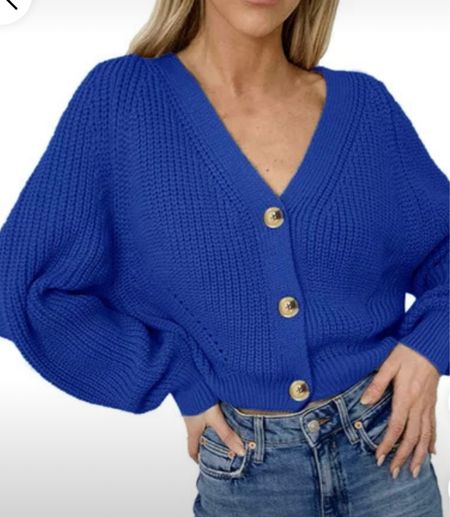 Cute blue cardigan sweater 

#LTKGiftGuide #LTKstyletip #LTKHoliday