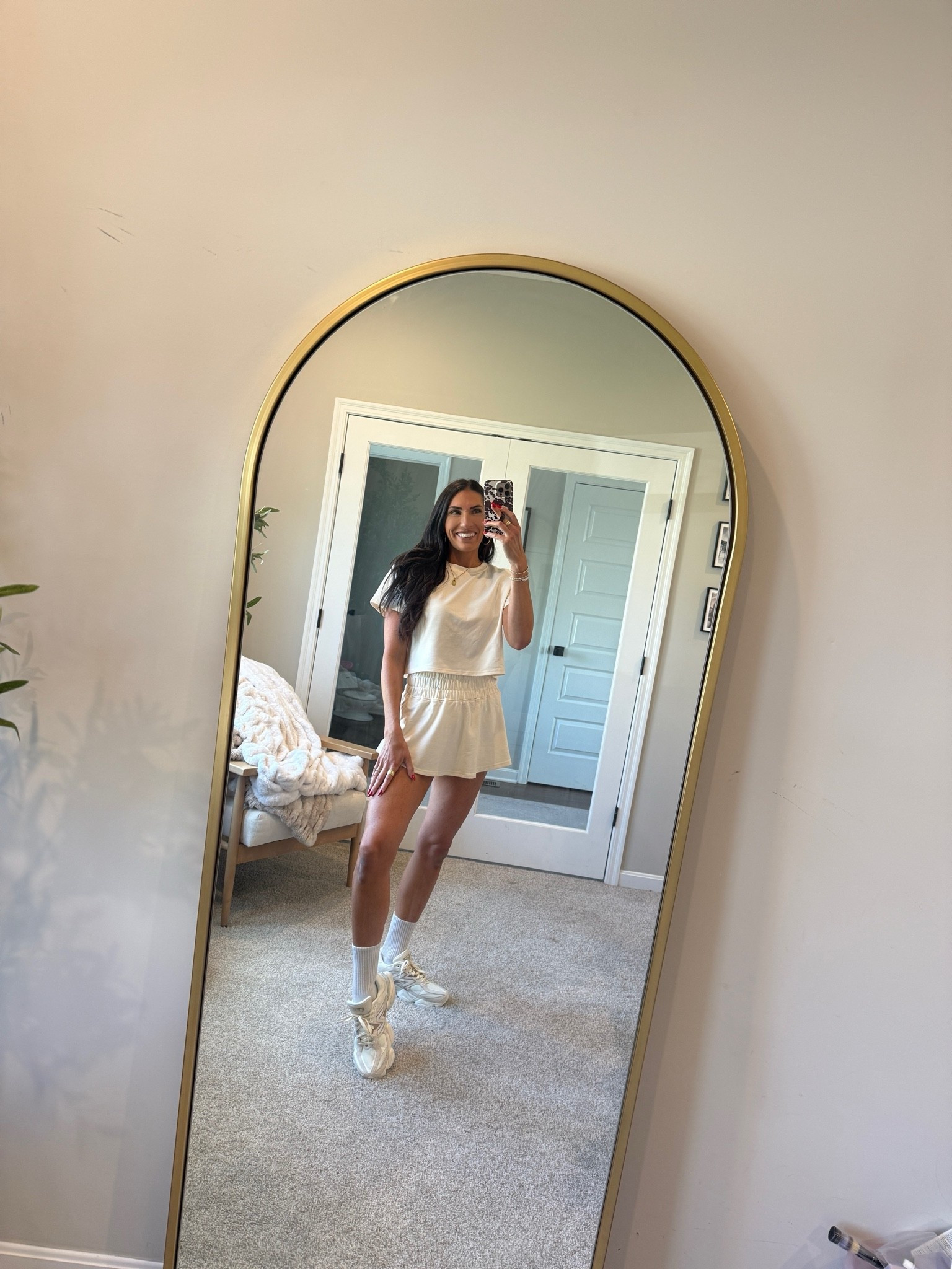 School pick up outfit 
Cute Amazon skort set wearing size small 
New balance 9060 - love these!

#LTKootd #LTKmomlife #LTKgrwm