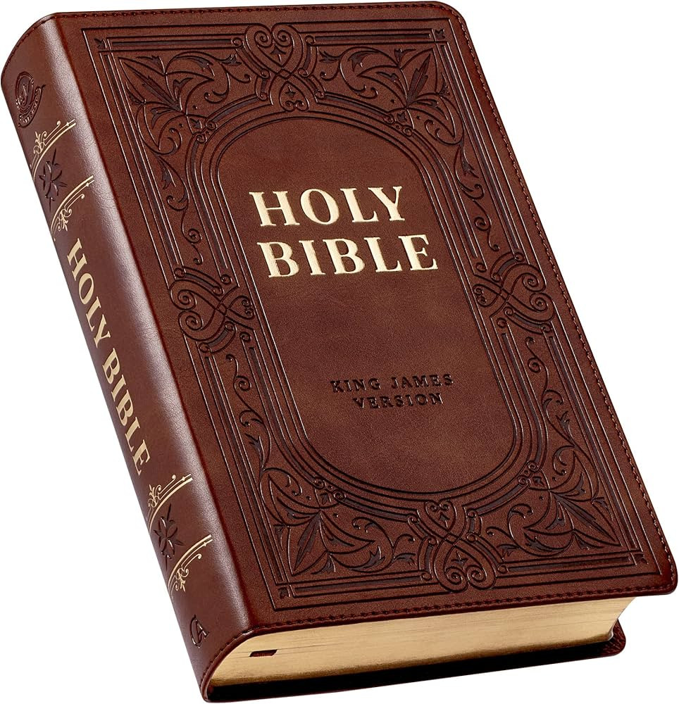 KJV Holy Bible, Giant Print Standard Size Faux Leather Red Letter Edition - Ribbon Marker, King J... | Amazon (US)