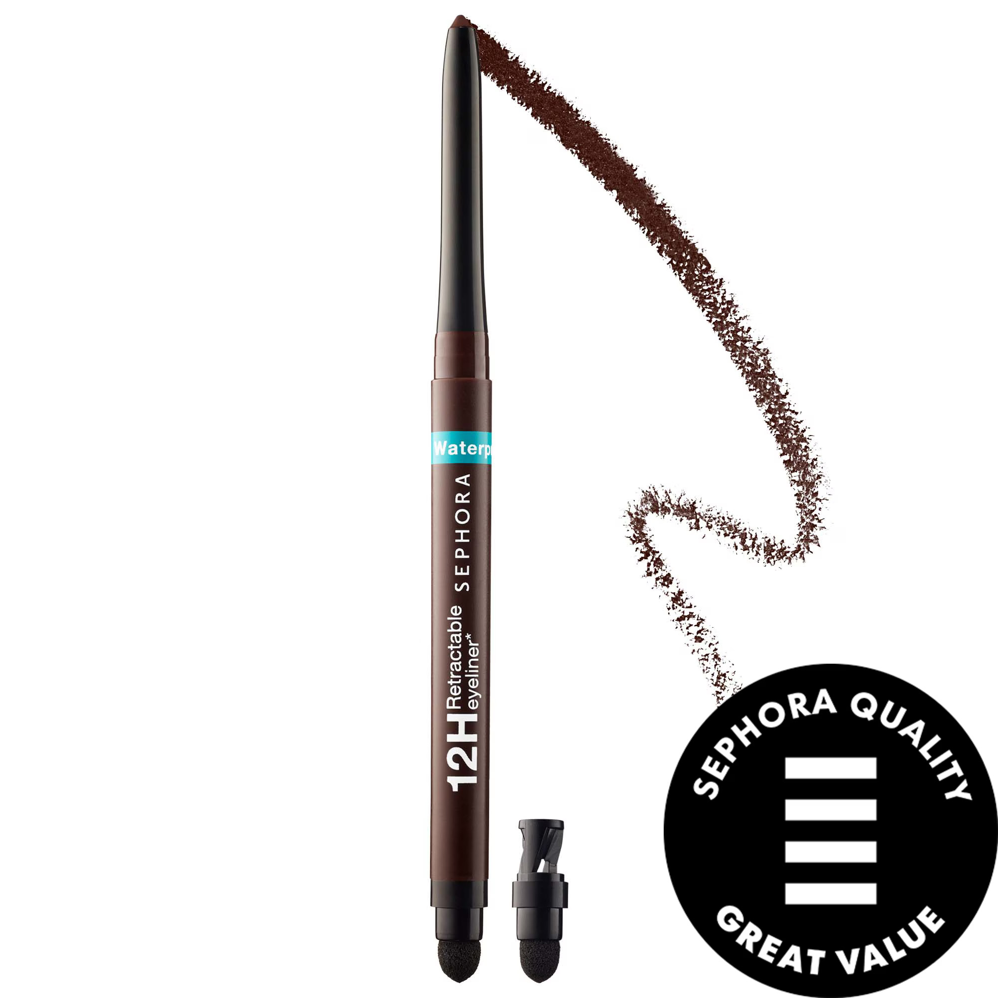 SEPHORA COLLECTION Waterproof 12HR Retractable Eyeliner Pencil 10-Matte Brown 0.01 oz / 0.3 g | Sephora (US)