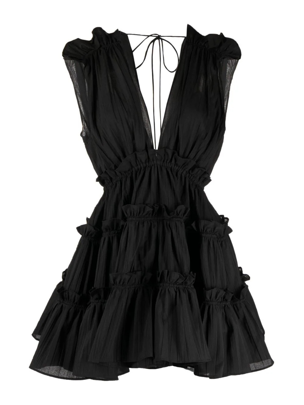 Lyall V-neck ruffled dress | Farfetch Global