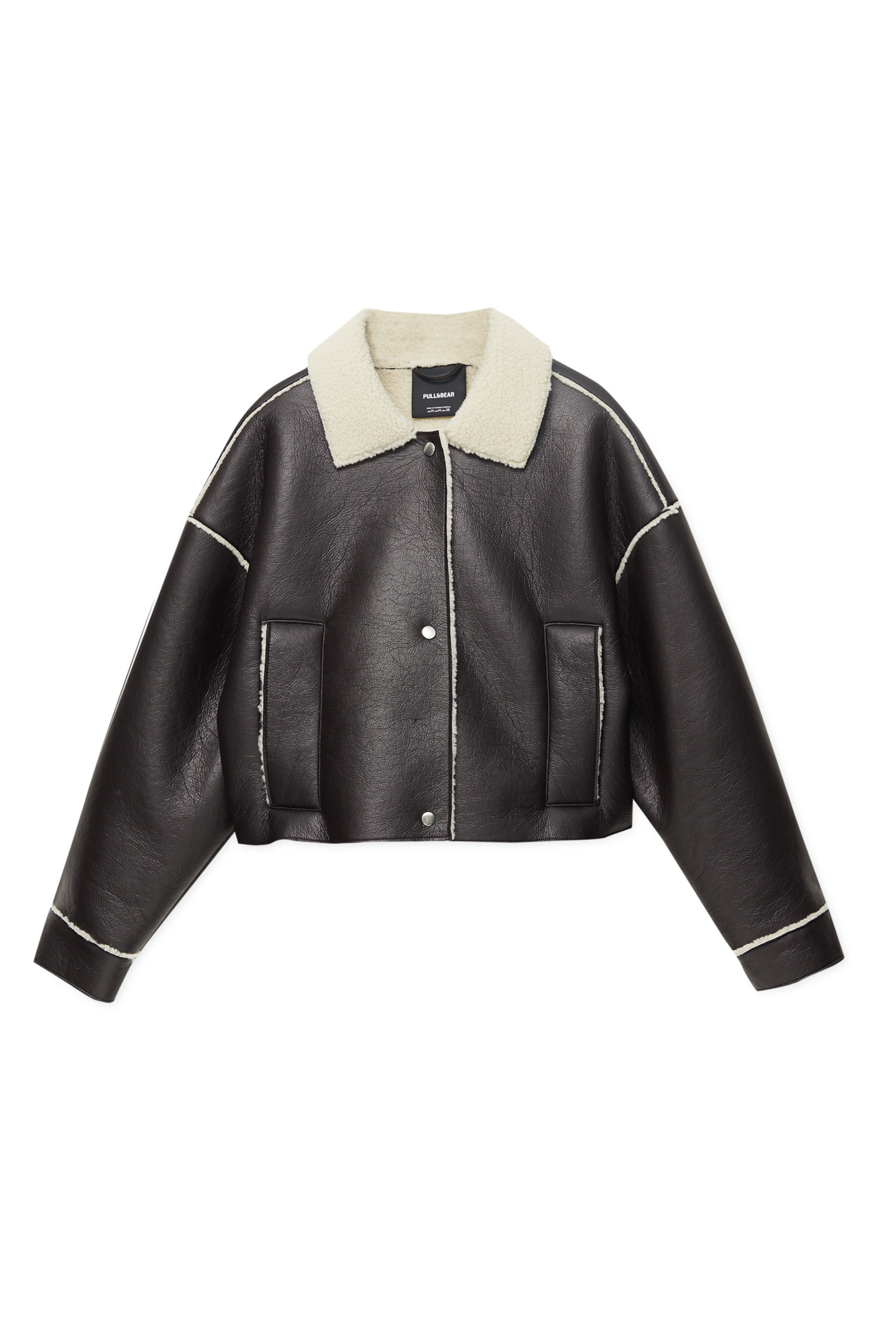 Double-faced cropped jacket | PULL and BEAR UK