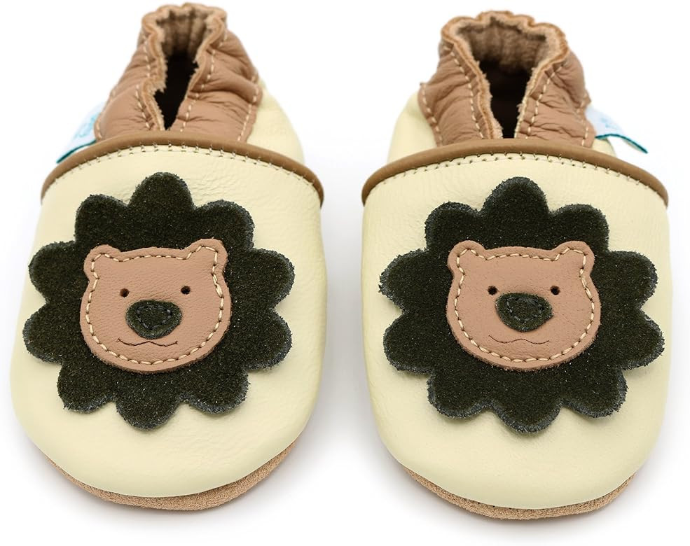 Dotty Fish Baby Shoes, Boys Soft Sole Leather Crib Shoes | Amazon (US)