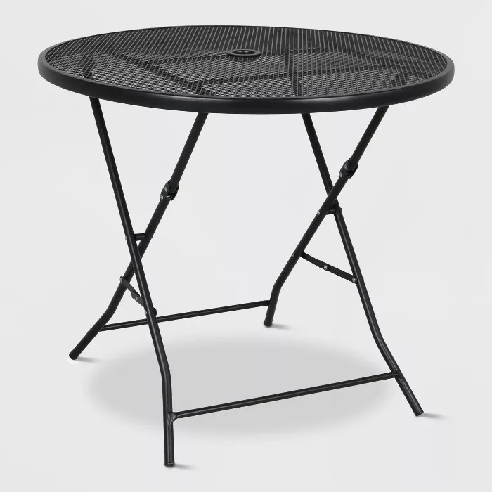 32" Metal Mesh Folding Patio Table - Threshold™ | Target