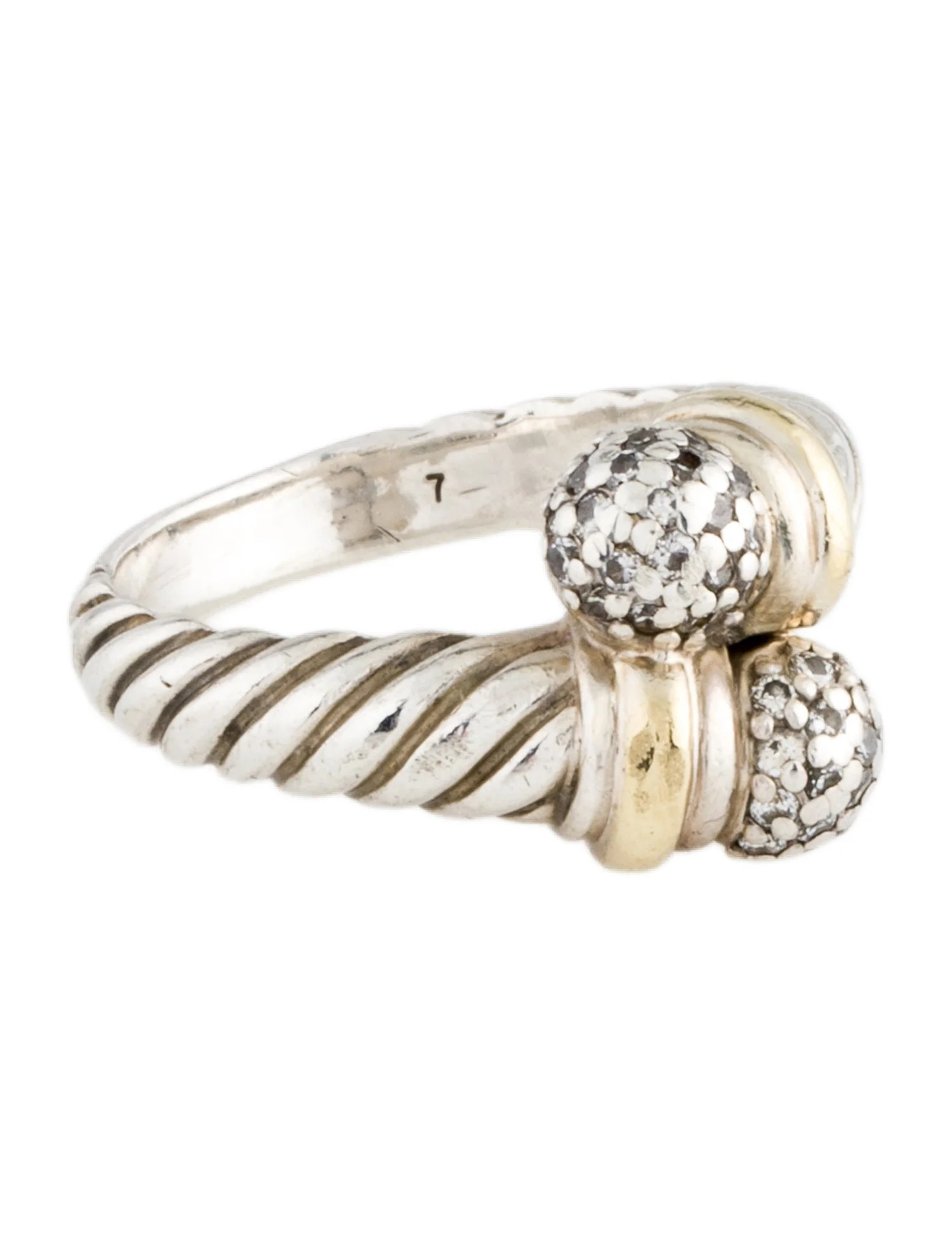 Diamond Bypass Cable Cocktail Ring | The RealReal