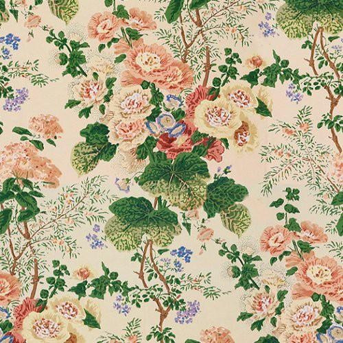 Lee Jofa Althea Print Blush Fabric | DecoratorsBest