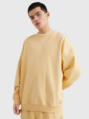 Tommy Hilfiger Men's Sun Washed Crewneck Sweatshirt Prairie Yellow - M | Tommy Hilfiger (US)