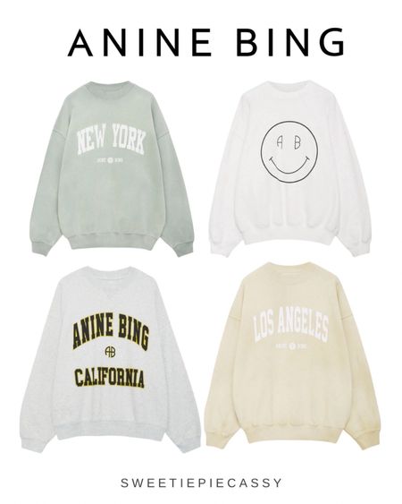 Anine Bing: Lounge Set’s & More ☁️ 

Some of my favourite, much needed, Anine Bing staple sweatshirts. From graphic art, to the basic logo, there’s an aesthetic for everyone!💫

#LTKstyletip #LTKsalealert #LTKSeasonal