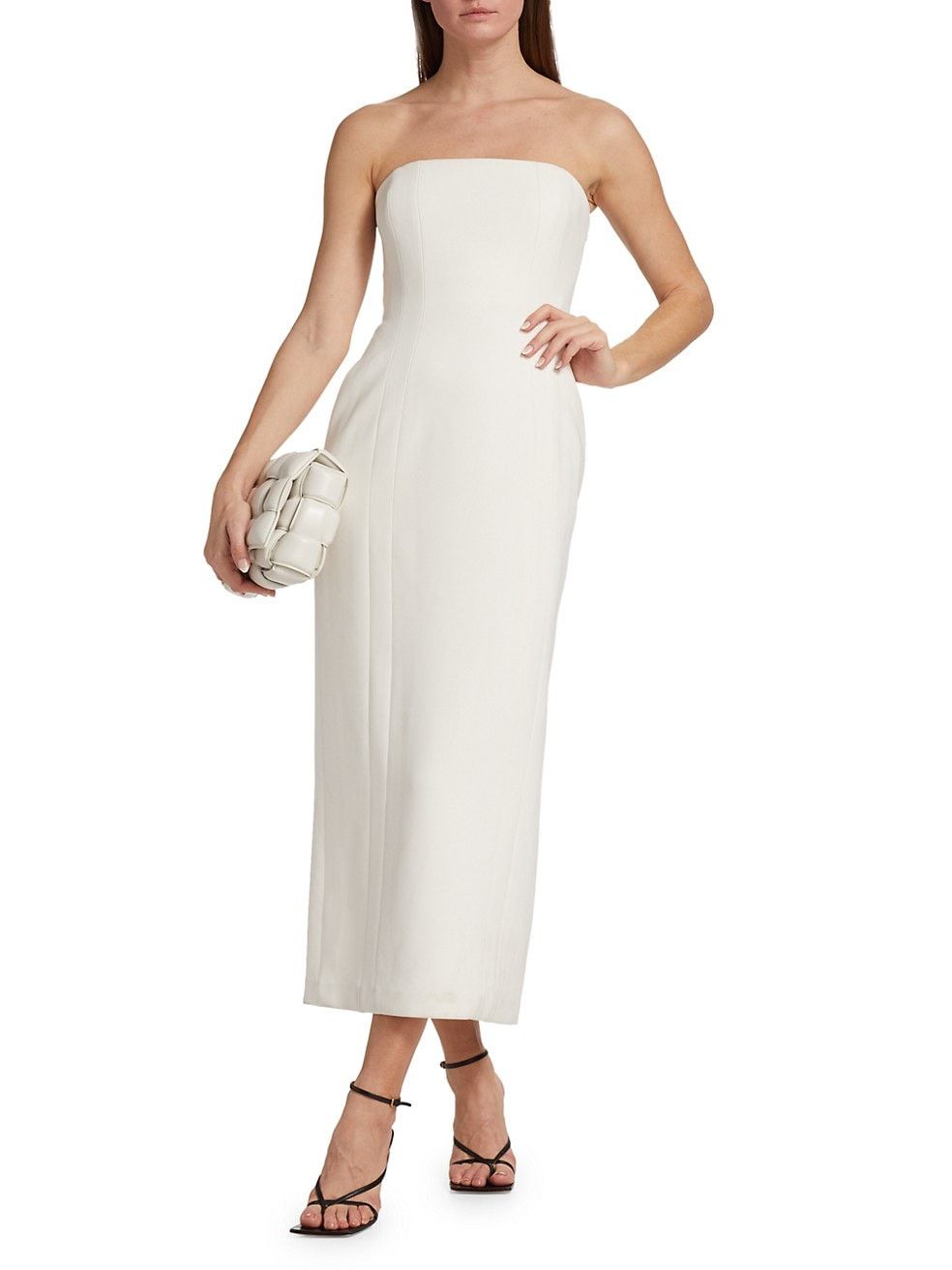 Elizabeth Strapless Midi-Dress | Saks Fifth Avenue