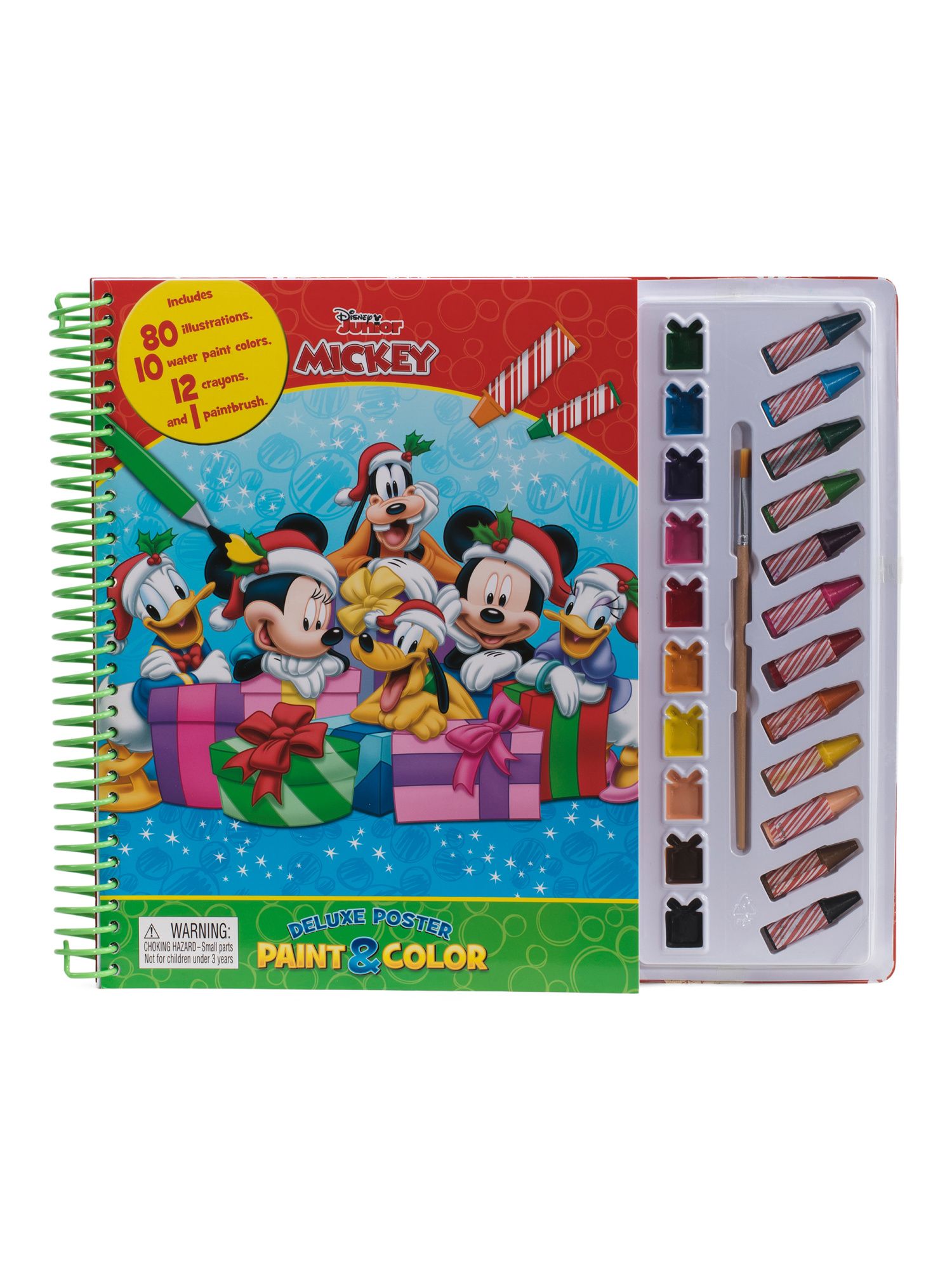 Mickey's Christmas Deluxe Poster Paint & Coloring Book | TJ Maxx