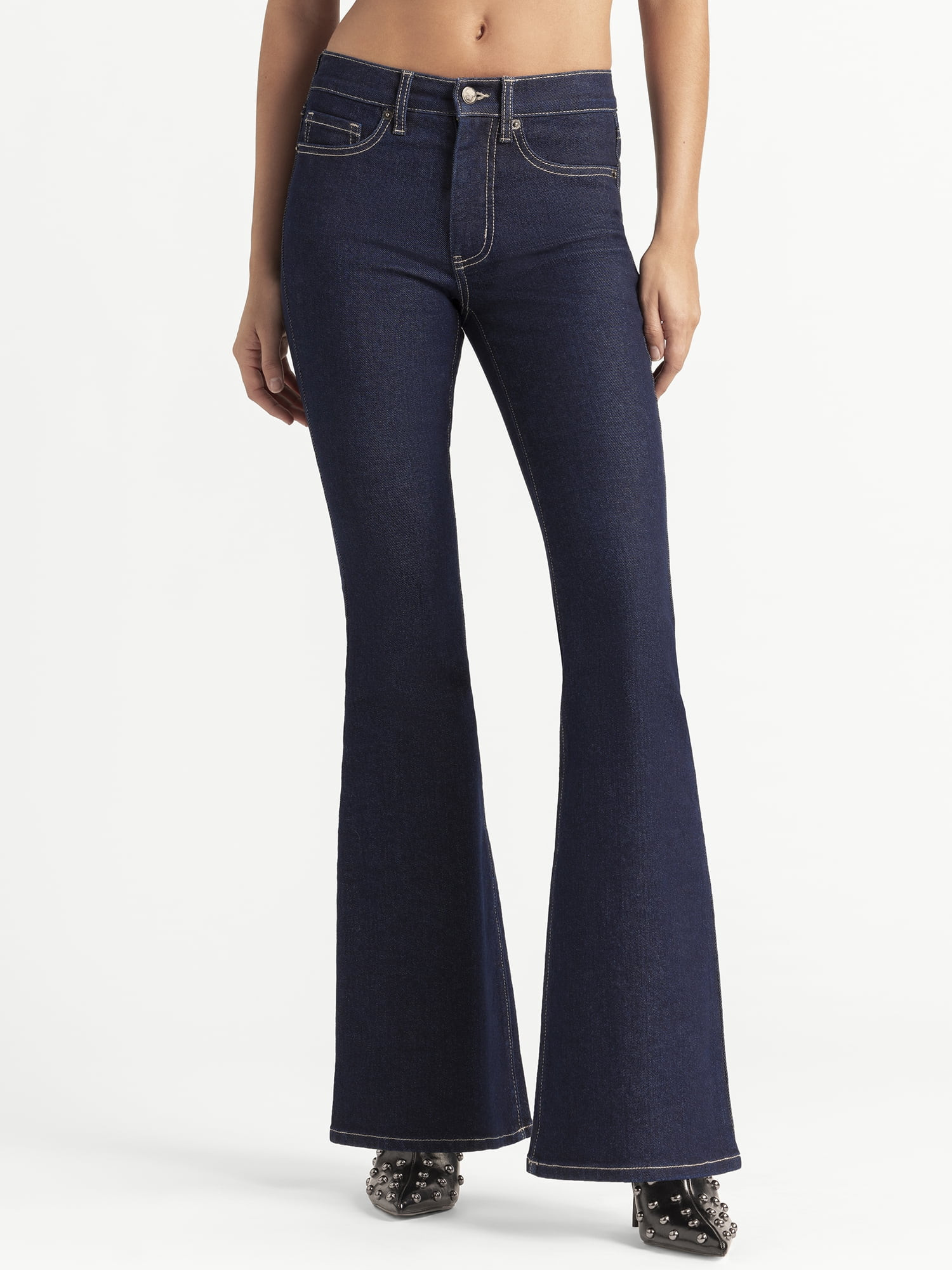 Jessica Simpson Women's Daisy Fitted Flare Jeans, Sizes 2-16 | Walmart (US)