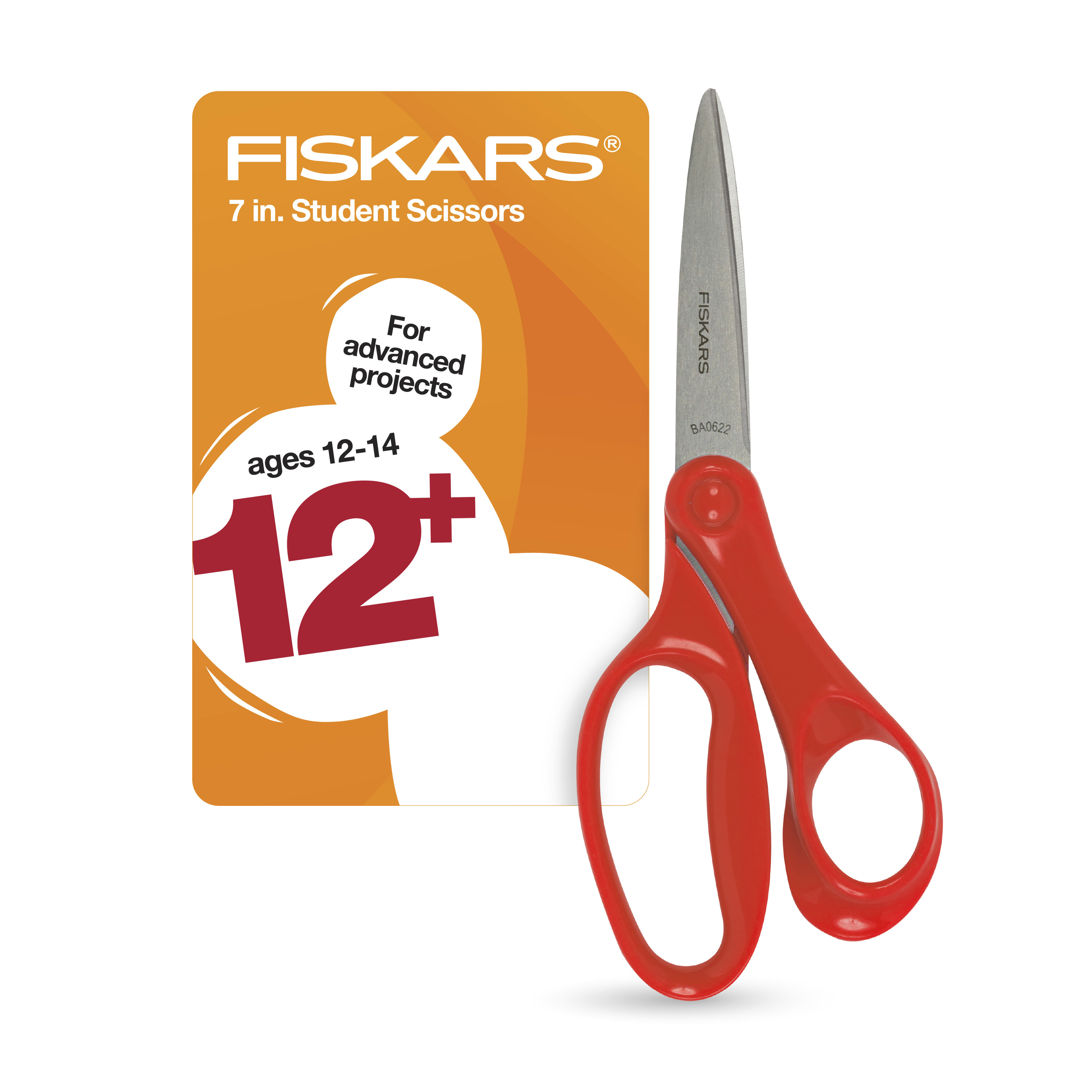 Fiskars 7 Inch Student Scissors, Ages 12-14, Red - Walmart.com | Walmart (US)