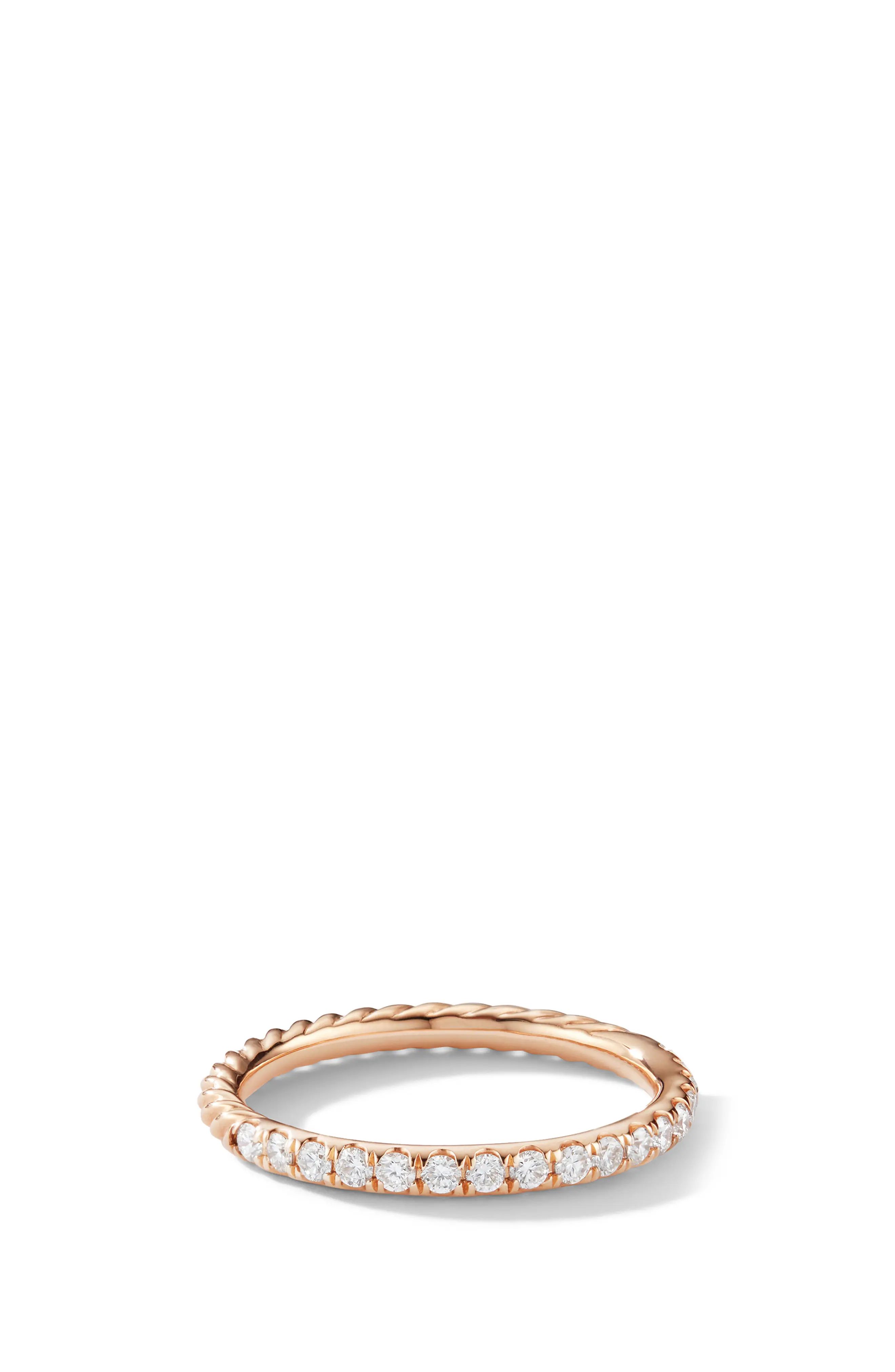 Women's David Yurman Cable Pave Band Ring With Diamonds | Nordstrom
