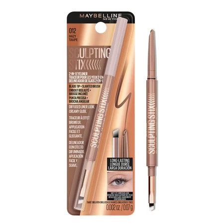 Maybelline Sculpting Stix 2-in-1 Eyeliner Hazy Taupe 0.002 oz | Walmart (US)