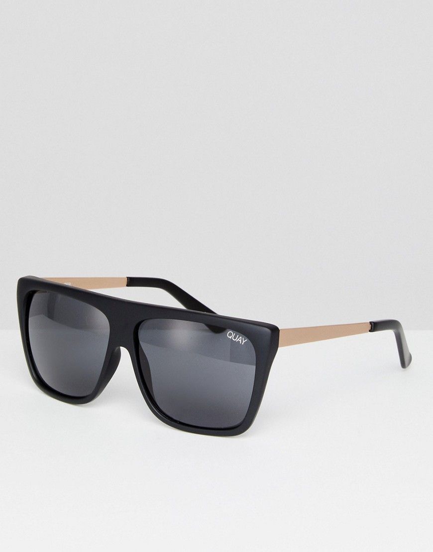 Quay Australia OTL II Square Sunglasses In Black - Black | ASOS US