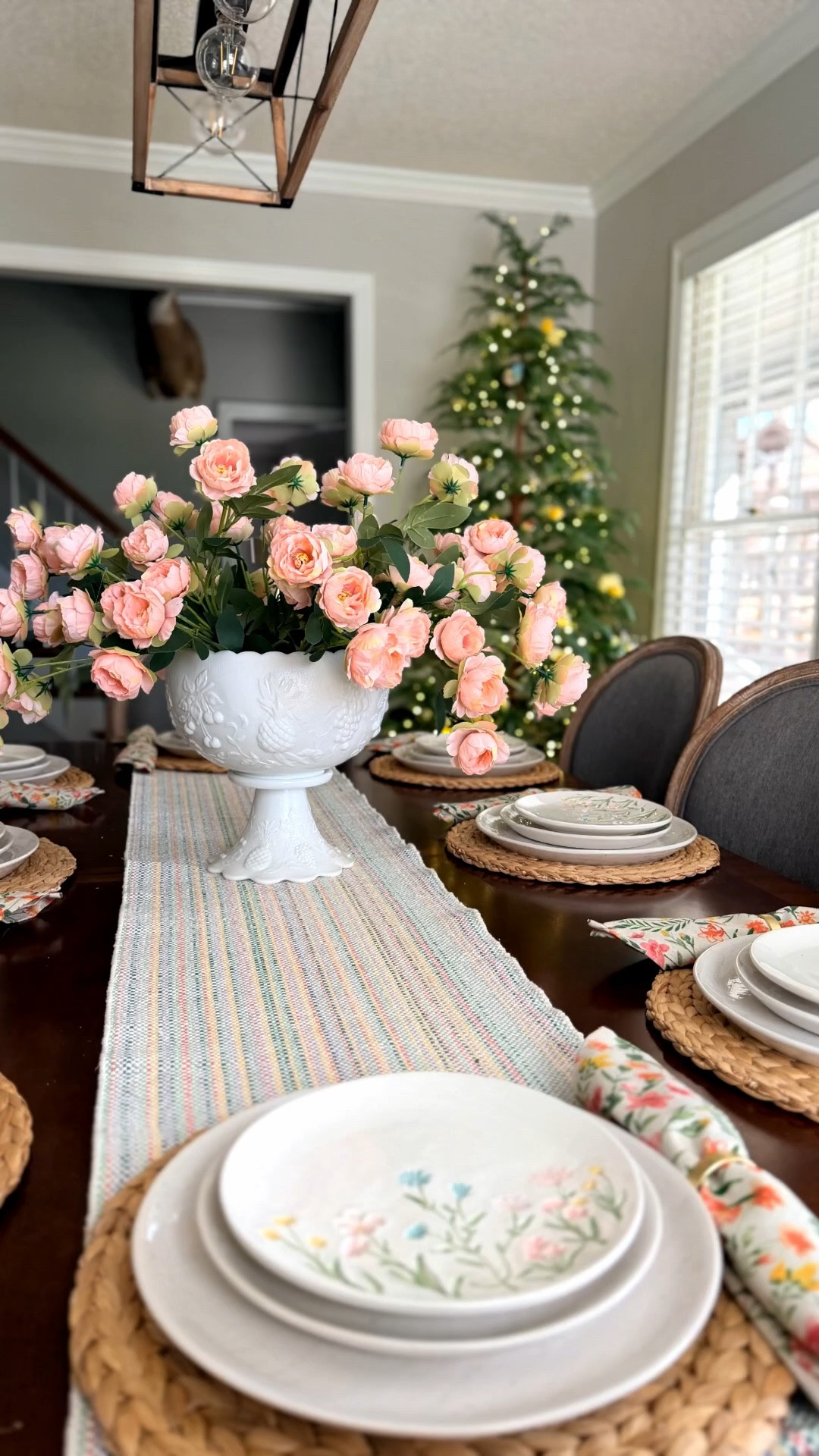 Spring Dining Room Reset 🌿🕊️

I gave our dining room a soft little spring refresh and it feels like a garden party moved indoors.

The birds & bees tree is from My Texas House (sold out but I linked similar options 🤍), florals are Amazon finds, and the tree decor is from Michael’s. The bar cabinet is Amazon and everything else? Good ol’ thrifting magic.

I love mixing new pieces with vintage treasures — it keeps a room feeling layered, collected, and personal.

Linked what I can + similar options to recreate this cozy Southern spring look in your own home 🌸
@Michaels @mytexashouse 
#springdecor #springdiningroom #cozyhome #cottagestyle #southernhome #collectedhome #gardeninspireddecor #ltkhome 

#LTKSeasonal #LTKfoodie #LTKHome