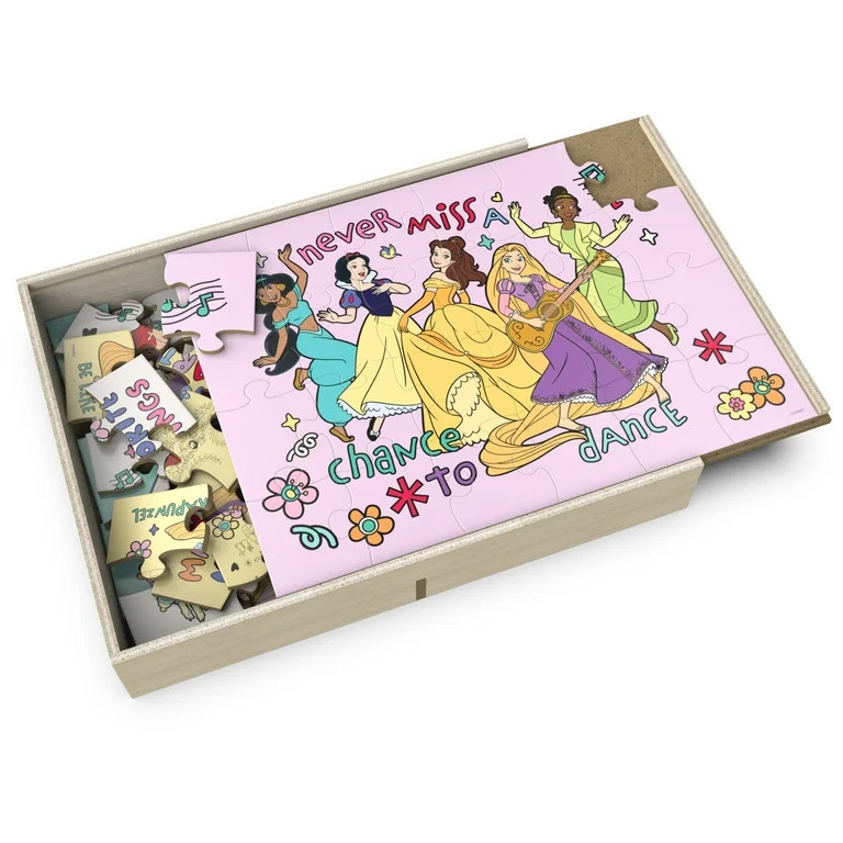 Spin Master Games, Disney Princes 6-Pack of Wooden Jigsaw Puzzles, for Ages 3 and up | Walmart (US)