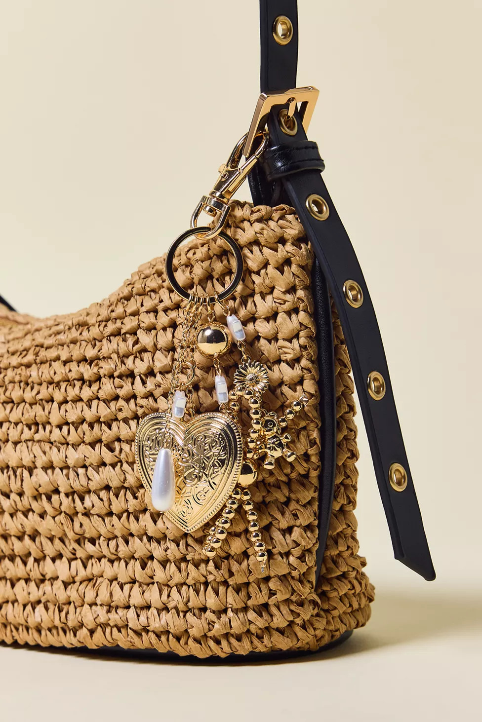 Silence + Noise Bow Charm Dangle Keychain | Urban Outfitters (US and RoW)