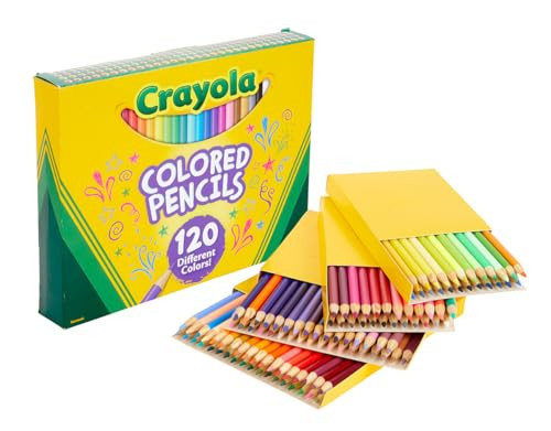 Crayola Colored Pencils Set (120ct), Coloring Book Pencils, Kids Art Supplies, Bulk Colored Pencils, Presharpened, Gifts for Kids, Ages 3+ | Amazon (US)