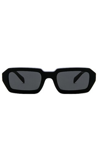 Rectangular Sunglasses in Black | Revolve Clothing (Global)