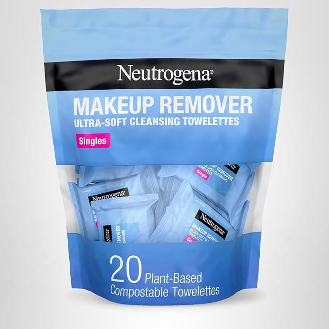 Neutrogena Makeup Remover Wipes, Daily Single Face Cleansing Towelettes, Makeup Removing Cleansin... | Amazon (US)