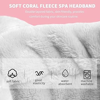 WSYUB Spa Headband, Makeup Headband, Fluffy Makeup Headbands, Slumber Party Supplies, Facial Head... | Amazon (US)