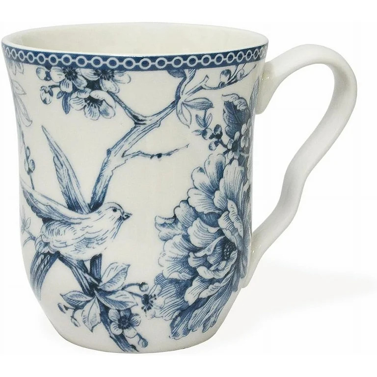 Adelaide 16-Piece Square Floral Dinnerware Set – Service for 4, Blue  White Porcelain Plates  B... | Walmart (US)