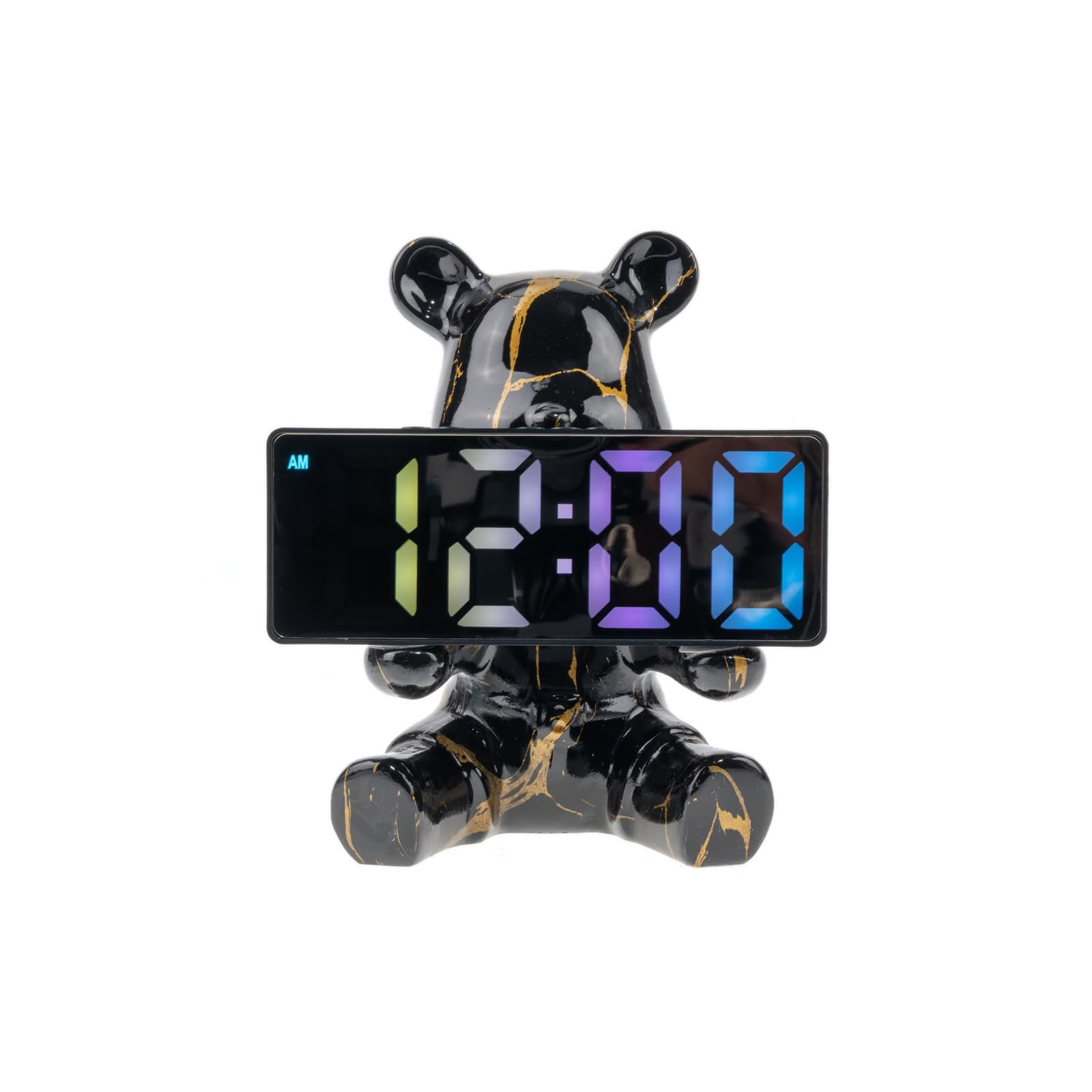 Resin Bear Statue Digital Clock Home Decor, Fluid Bear Tray Sculpture, Graffiti Art Figurine Home... | Amazon (US)