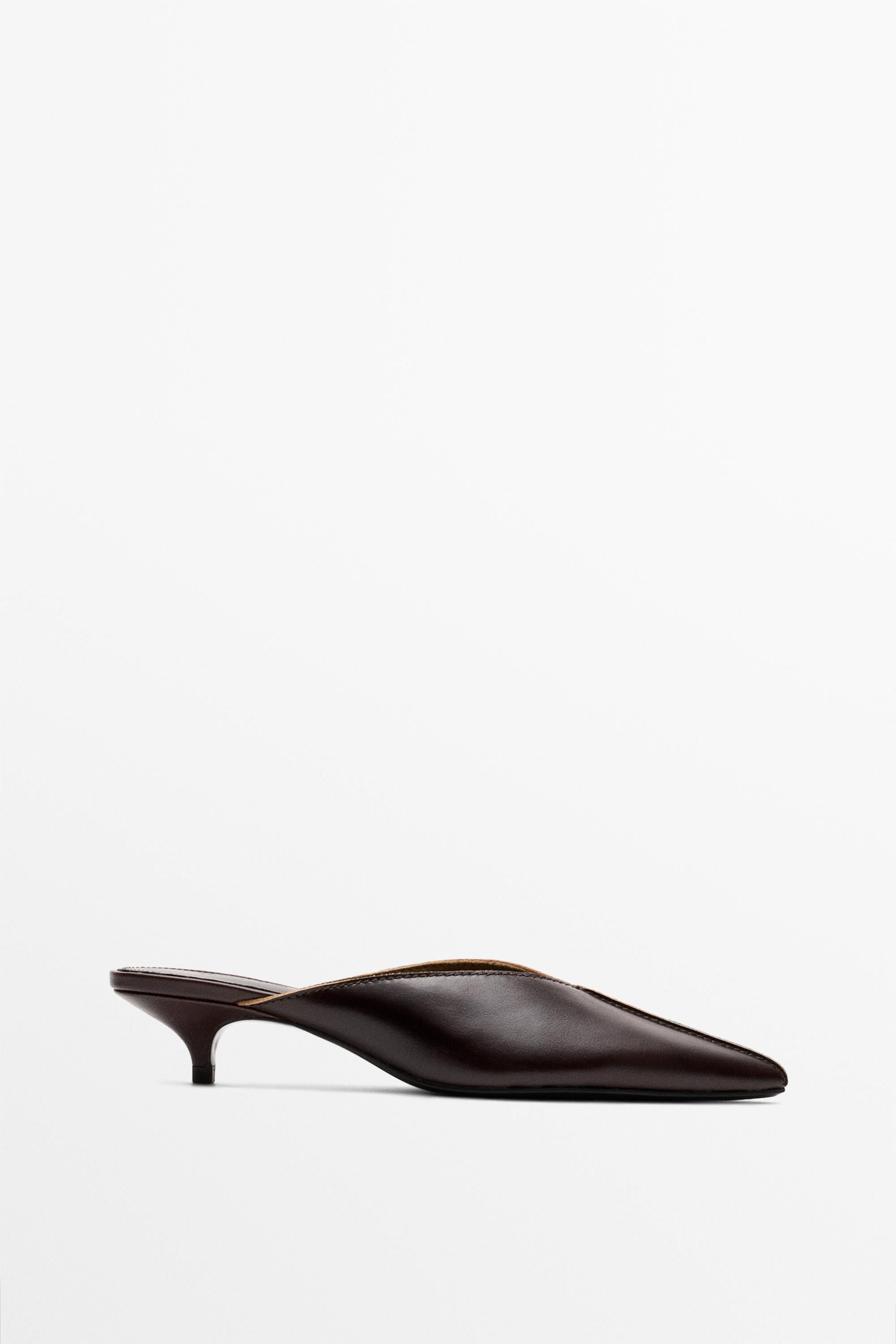 Heeled mule shoe | Massimo Dutti UK