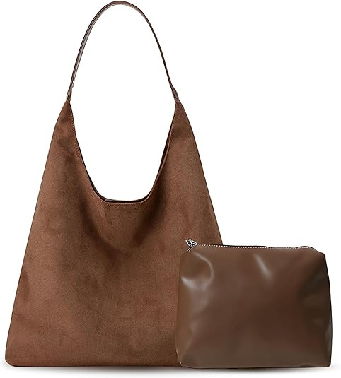 Electri-HQ Tote Bag mit kleiner Handtasche，Wildleder Handtasche Damen Groß Shopper Tasche Shou... | Amazon (DE)