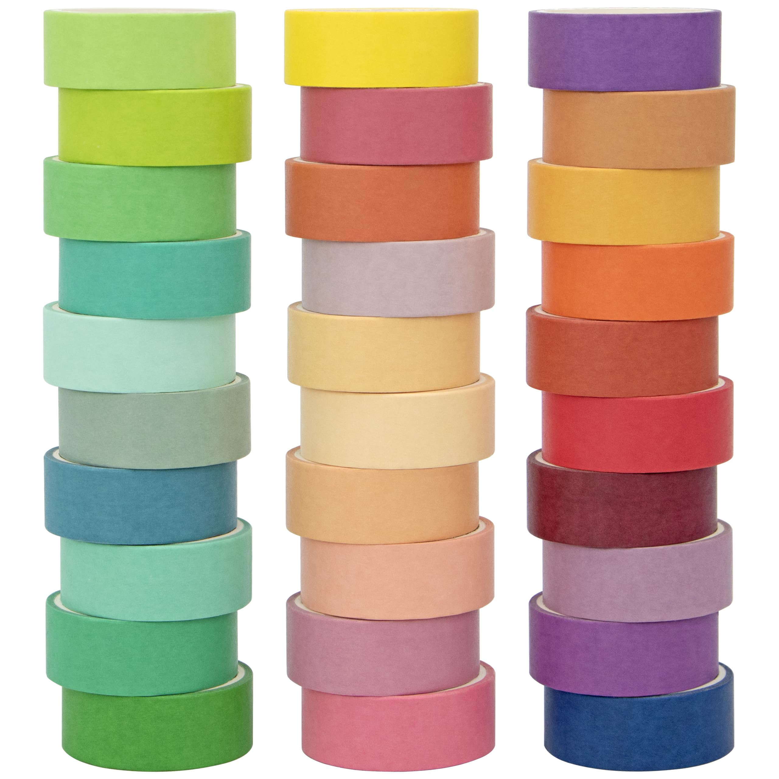 Washi Tape Set 30 Rolls, Decorative Tape, Colored Tape, Scrapbook Tape, Craft Tape for Scrapbook ... | Amazon (US)