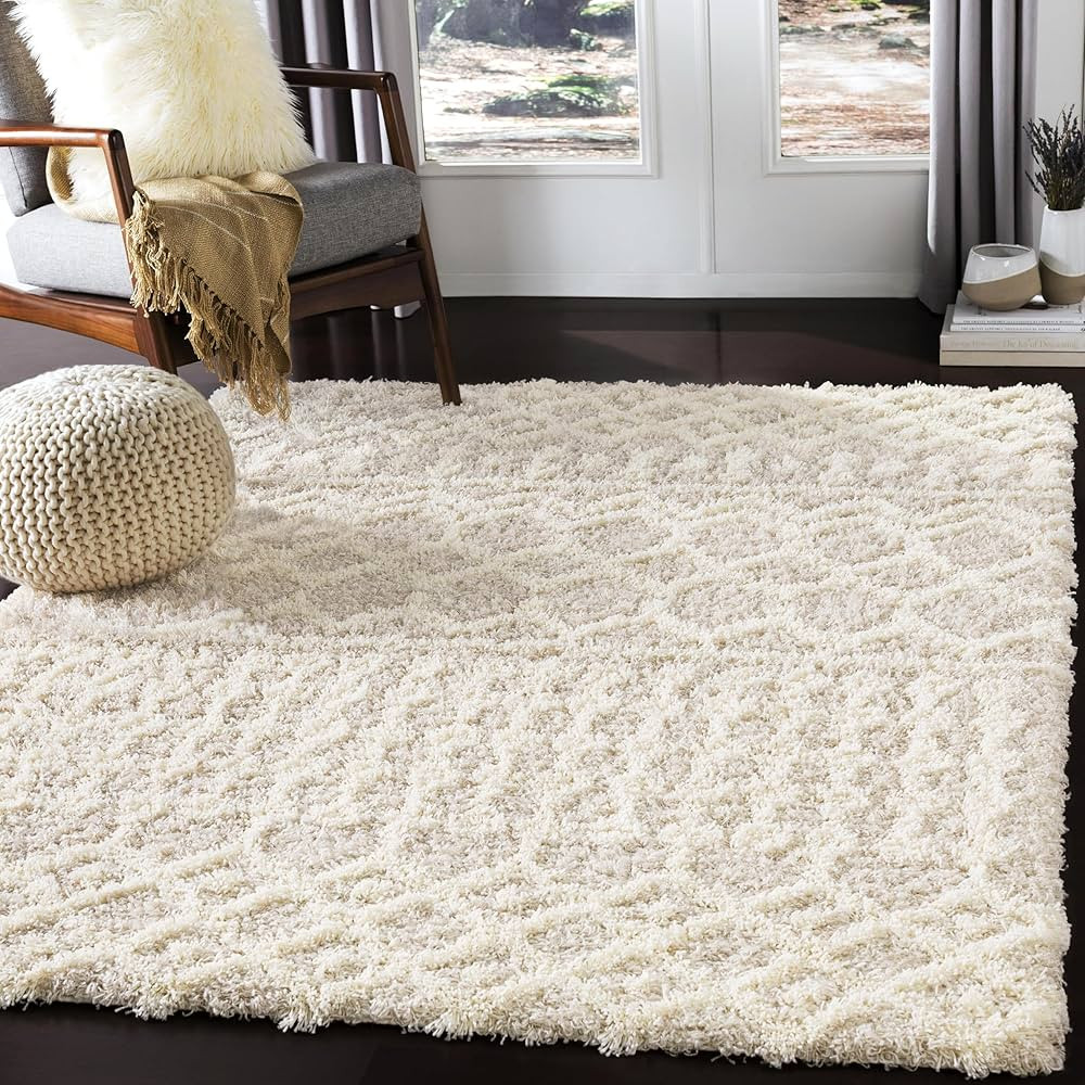Artistic Weavers Hapsburg Moroccan Shag Area Rug, 6'7" x 9'6", Beige | Amazon (US)