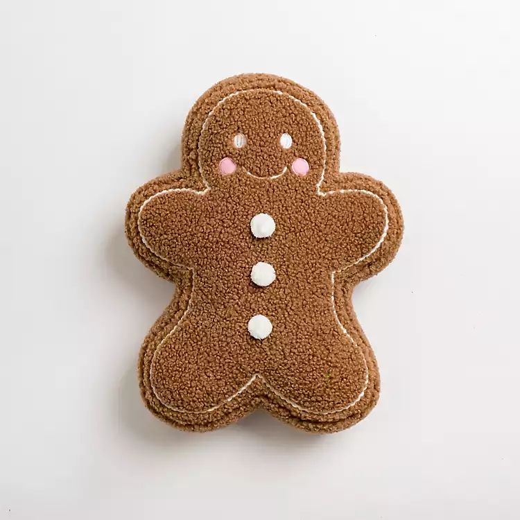 New! Gingerbread Man Pillow | Kirkland's Home