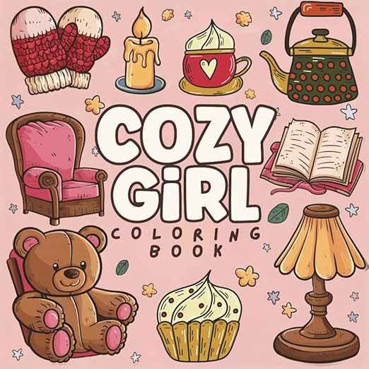 Cozy Girl Coloring Book: Bold and Simple Coloring Pages for Relaxation – Effortless Designs to ... | Amazon (US)