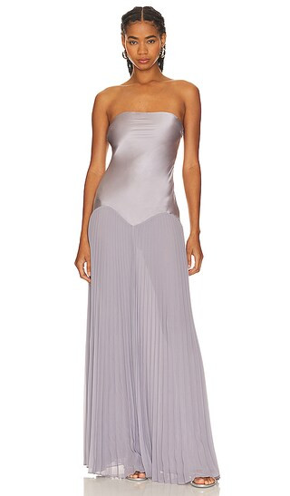 Genevieve Dress in Mink Grey | Revolve Clothing (Global)