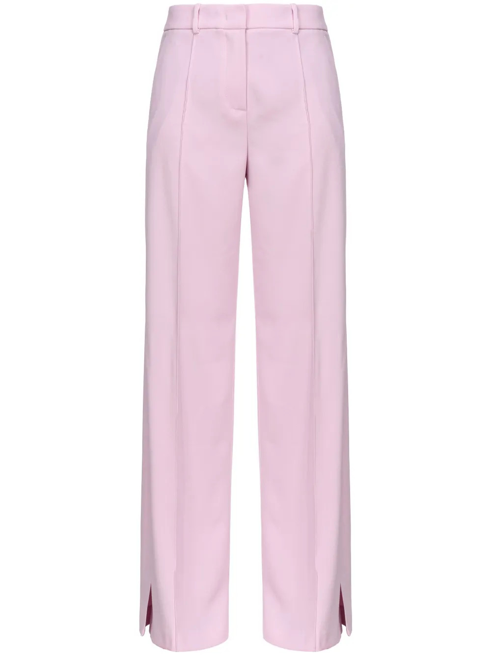 PINKO high-waisted wide-leg Trousers | Pink | FARFETCH BR | Farfetch (BR)