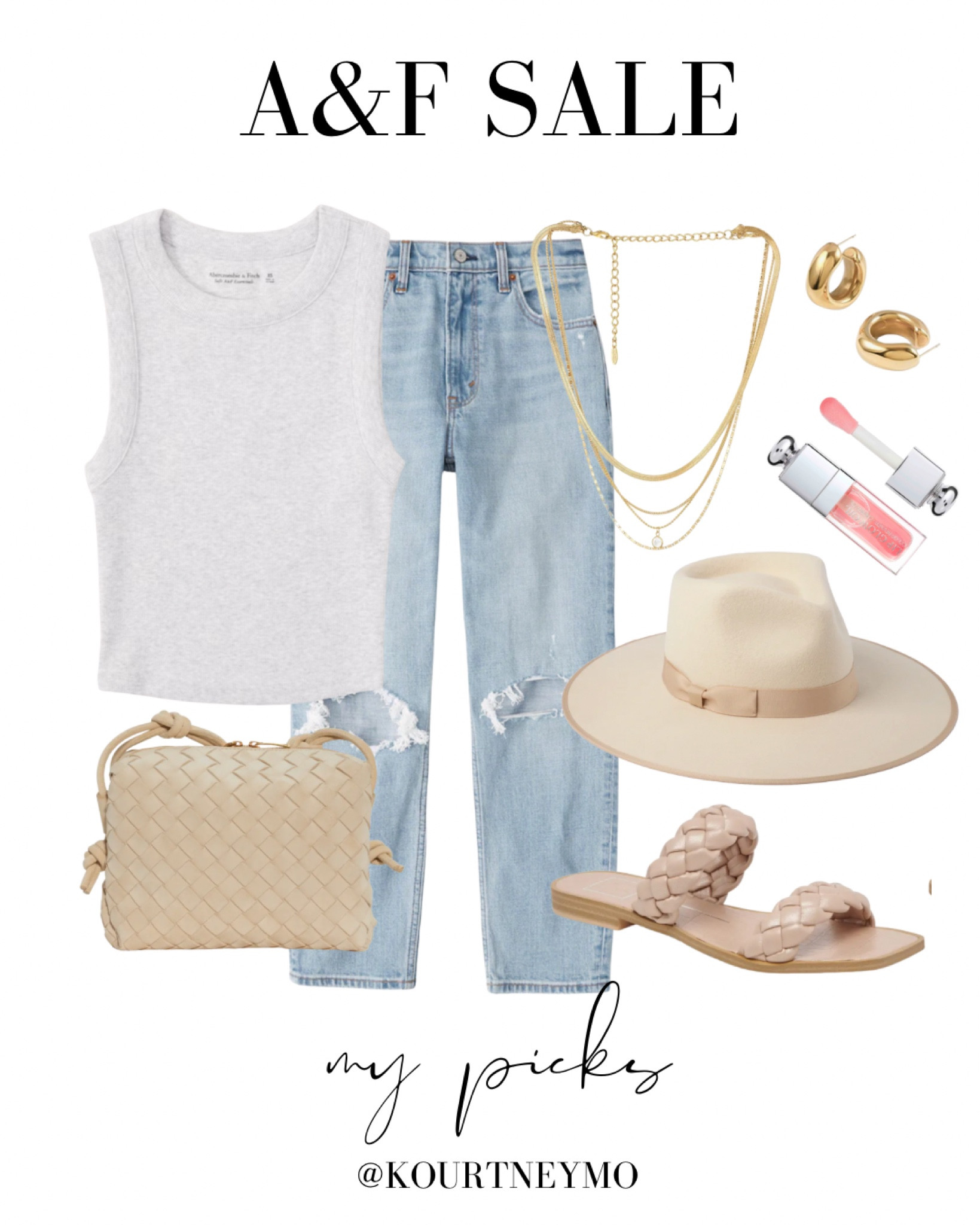 Tank & mom jeans on the LTK Abercrombie Sale!

Casual style, gold jewelry, rancher hat styling, Lack of Color, Bottega Veneta, Dolce Vita, spring style, basics

#LTKshoecrush #LTKstyletip #LTKSale