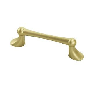 Orb arch pull in brushed gold, 3 inch