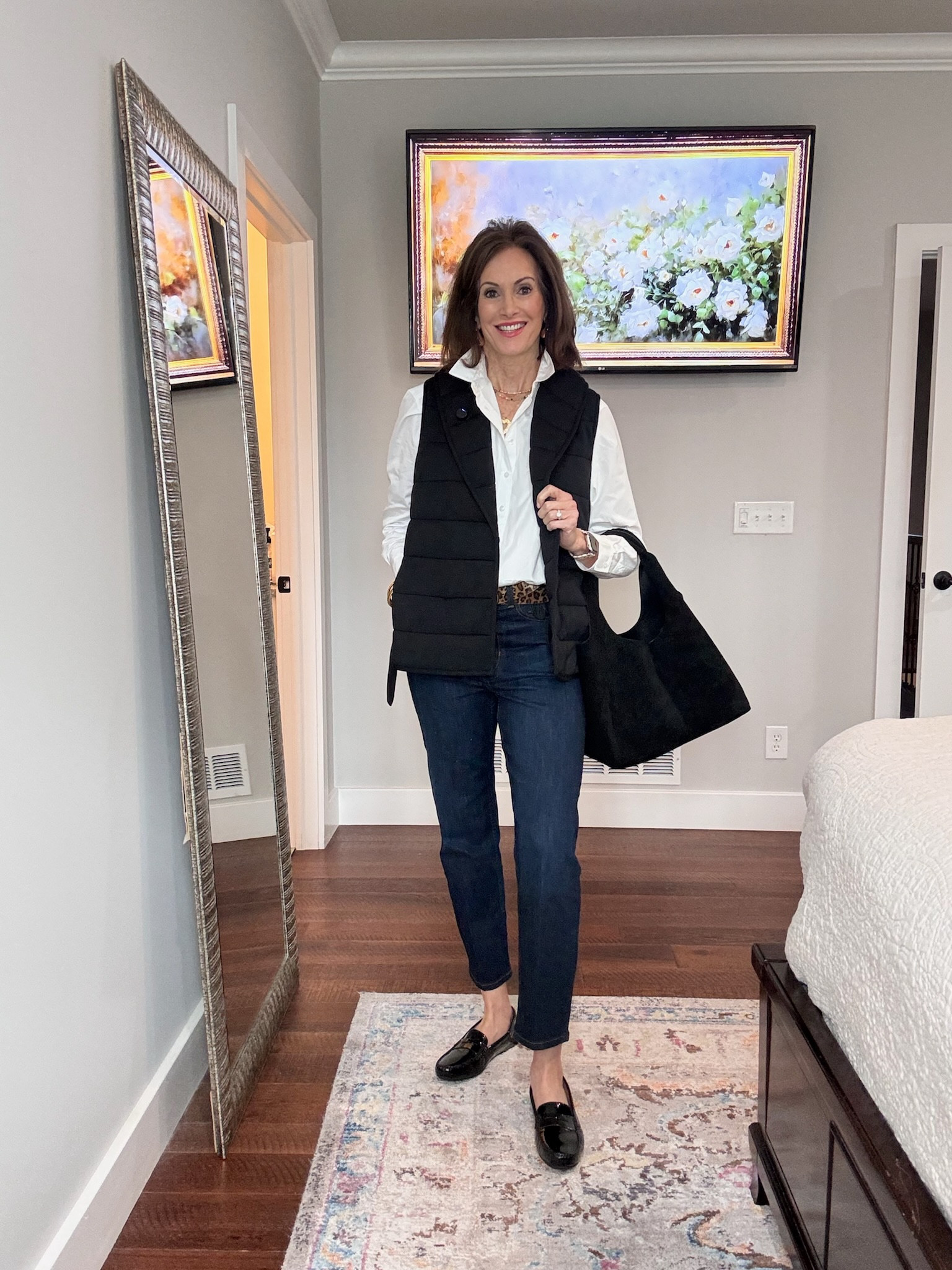 Casual outfit inspo for the transition into spring. I love layering my outfits & this is a cute simple outfit idea! 

Style tips - Mom fashion - Fashion over 40 - Casual fashion - Outfit inspo - Denim jeans - Puffer vest   

#LTKStyleTip #LTKOver40 #LTKSeasonal