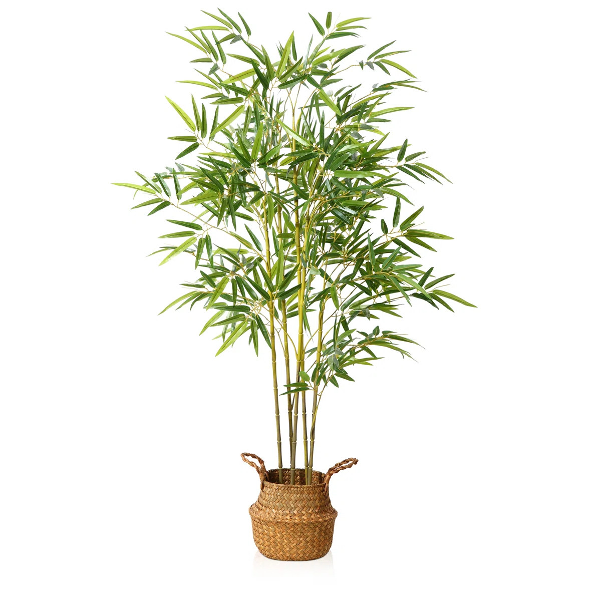 Adcock Artificial Bamboo Plants in Basket, Faux Plant for Home Décor, Lifelike Fake Trees | Wayfair North America